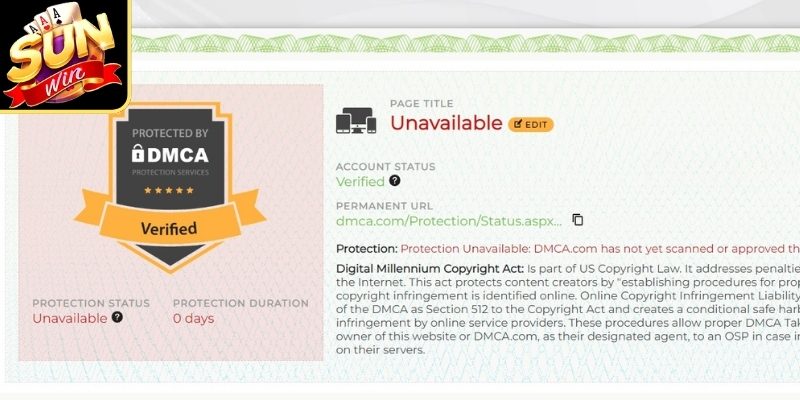 Bản quyền DMCA Sunwin sở hữu trí tuệ 