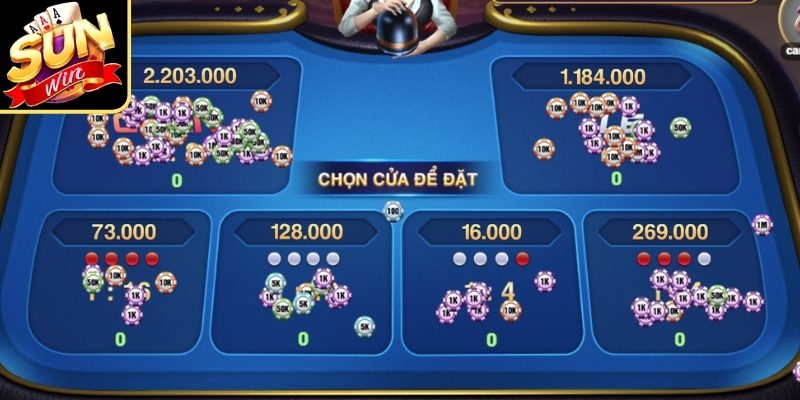 Chơi xóc đĩa Sunwin với các cửa cược cơ bản