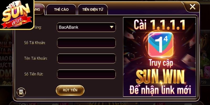 Quy trình thực hiện rút tiền Sunwin chuẩn xác cho newbie